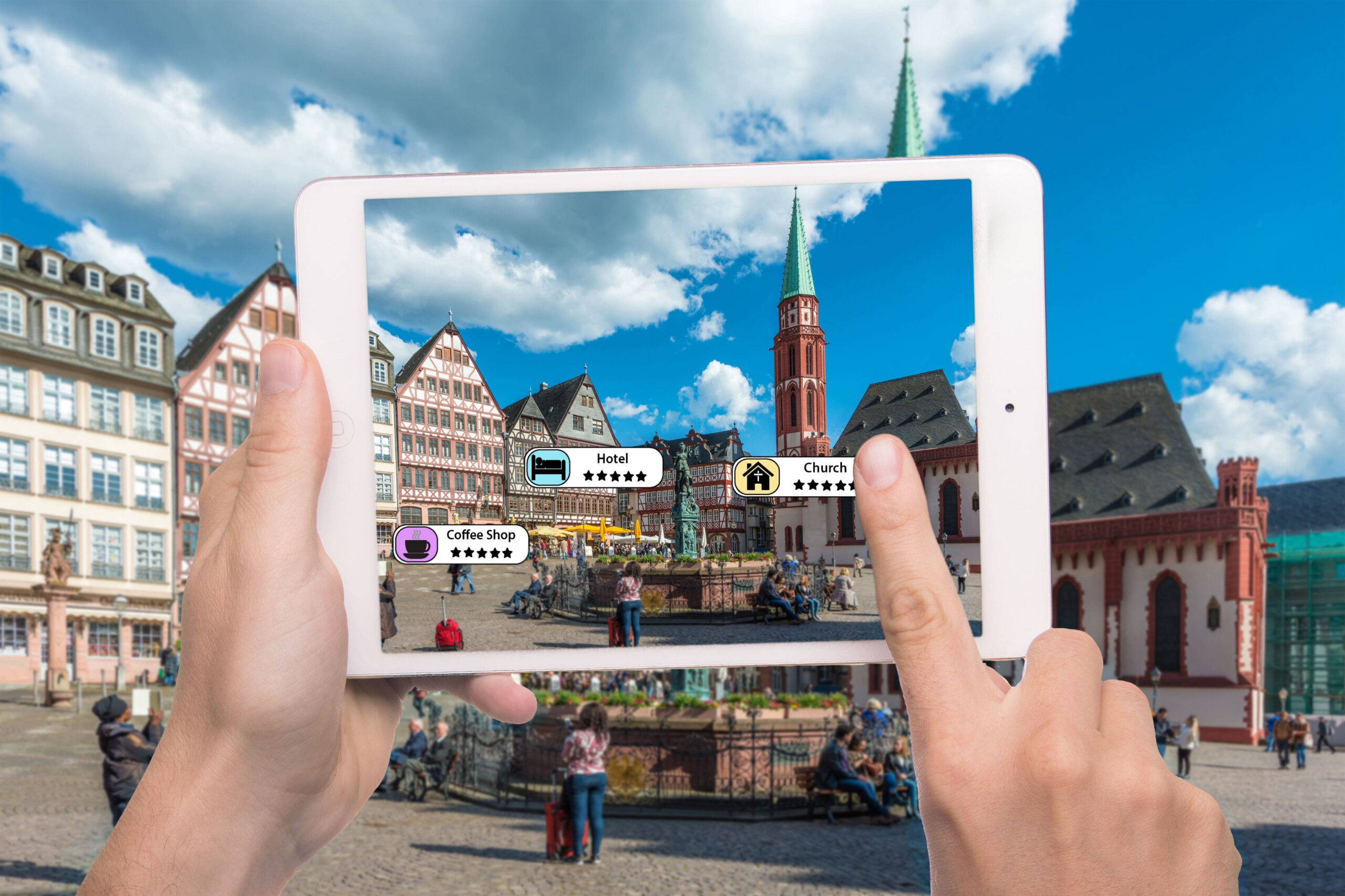 Augmented Reality Tourism Connected Traveller Around the World Augmented Reality Tourism Connected Traveller Around the World