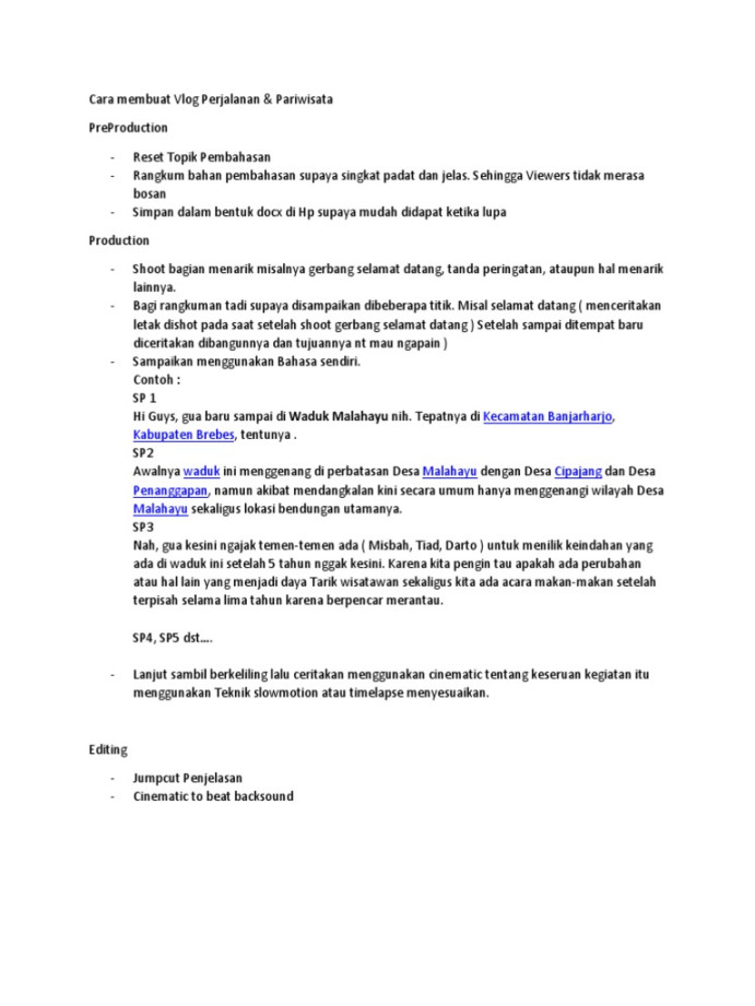 Cara Membuat Vlog Perjalanan/Travel Vlog PDF Kajian Bahasa Cara Membuat Vlog Perjalanan/Travel Vlog PDF Kajian Bahasa