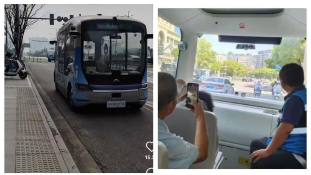 Naik Bus Tanpa Sopir di Tiongkok? Wanita Ini Terkesan dengan Naik Bus Tanpa Sopir di Tiongkok? Wanita Ini Terkesan dengan