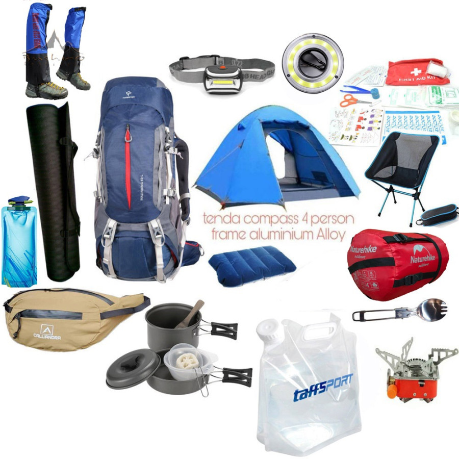 Paket Alat Camping, Paketan Alat Naik Gunung Lengkap (Paker C) Paket Alat Camping, Paketan Alat Naik Gunung Lengkap (Paker C)